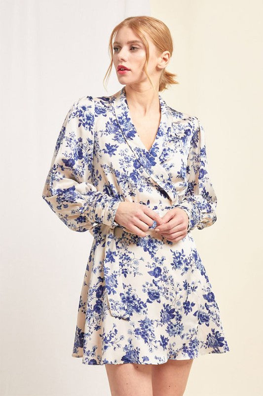 DEMI FLORAL WRAP DRESS