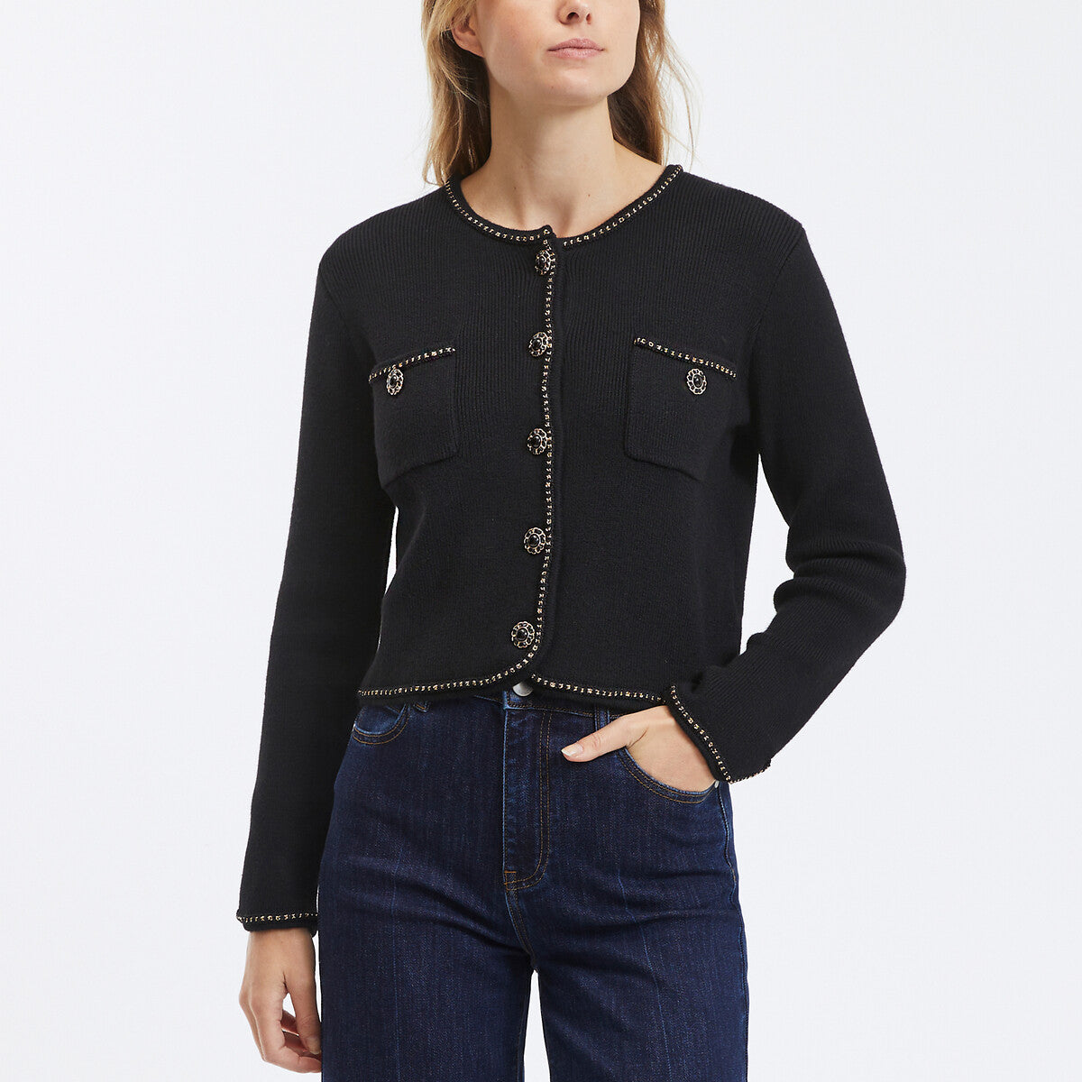 GARVI CARDIGAN - NOIR