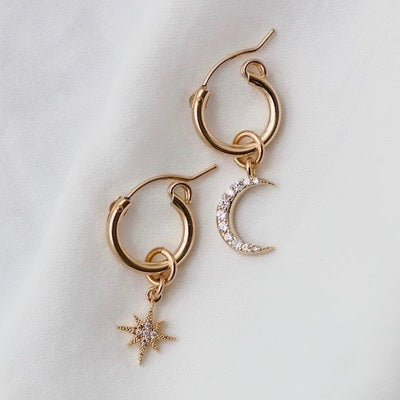 STAR & MOON HOOPS