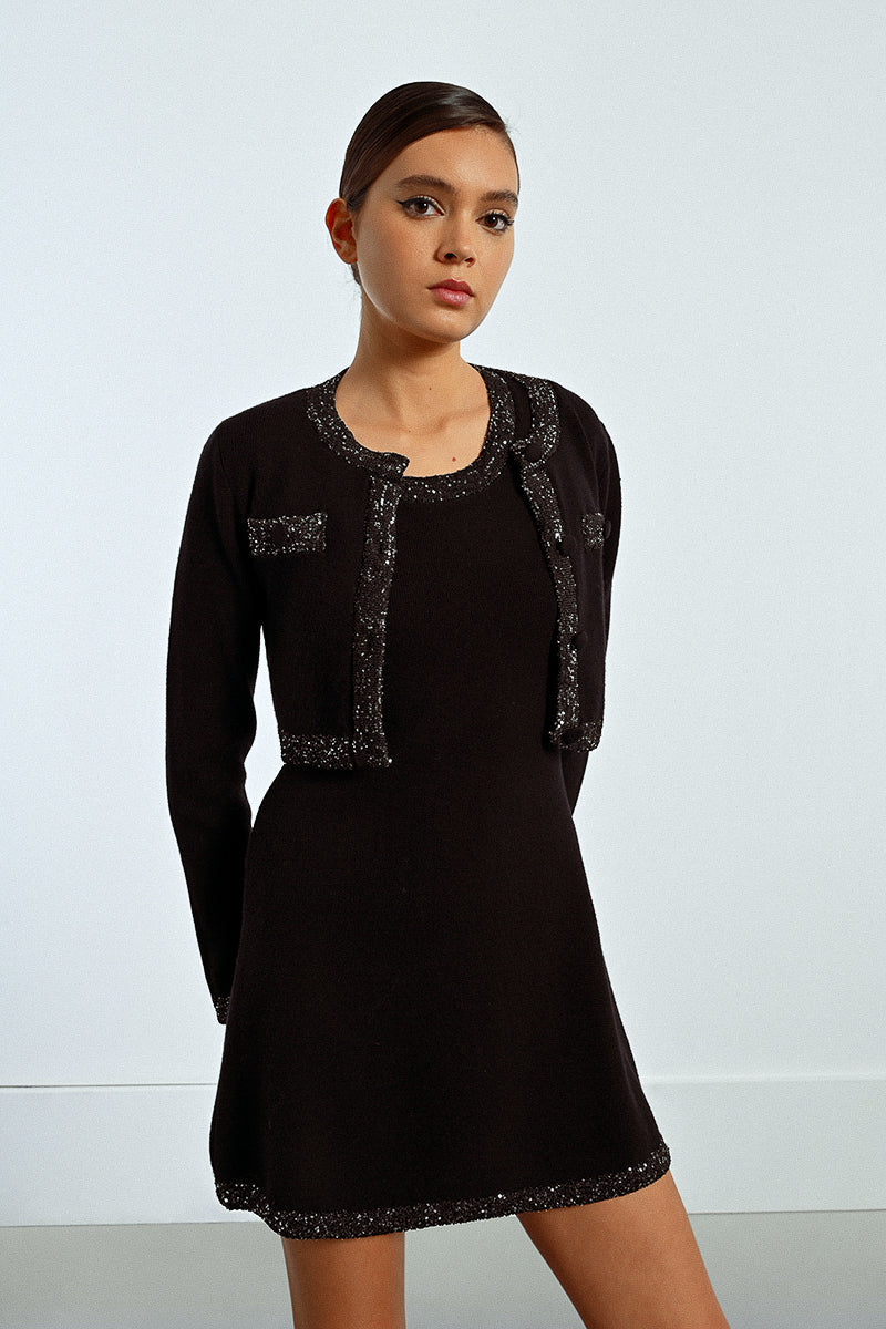 SEQUIN CARDIGAN
