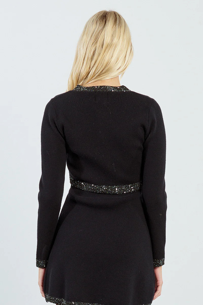 SEQUIN CARDIGAN