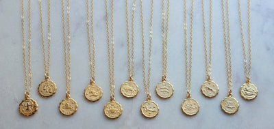 ZODIAC COIN NECKLACE (MULTIPLE STYLES)