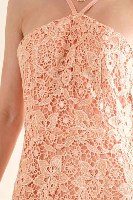 AVELLINA MIDI LACE DRESS