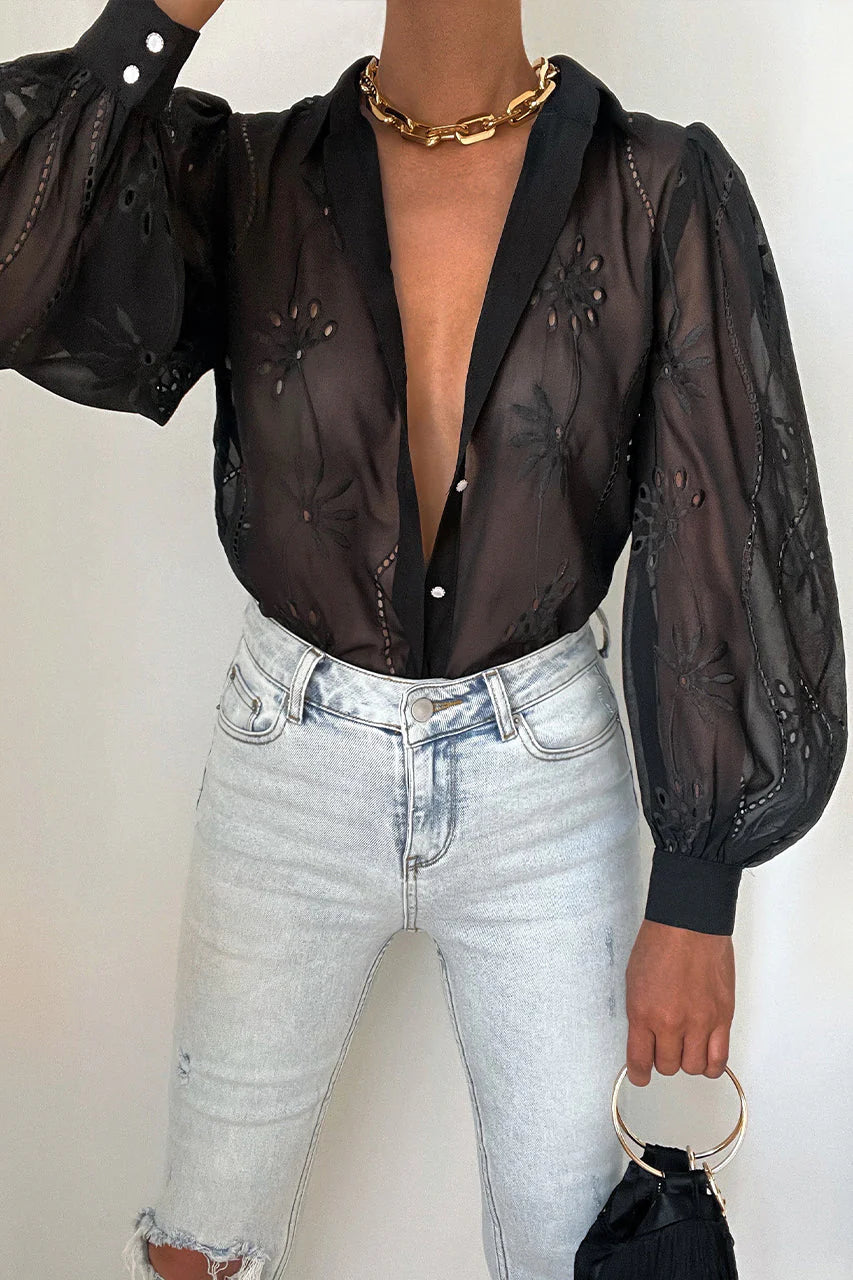 ELISE BLOUSE - BLACK