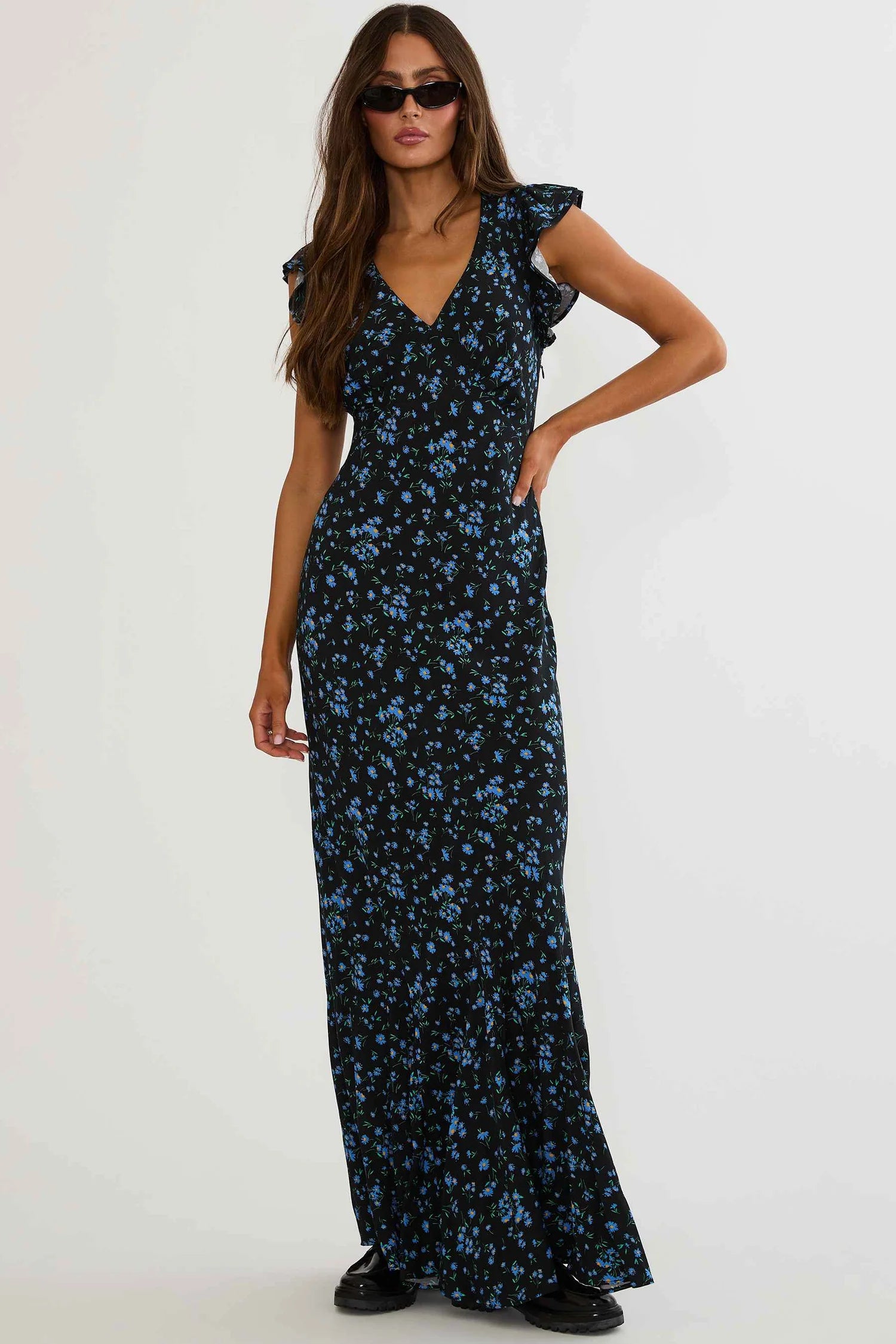 ELODIE DRESS - WILD BLUEBELL
