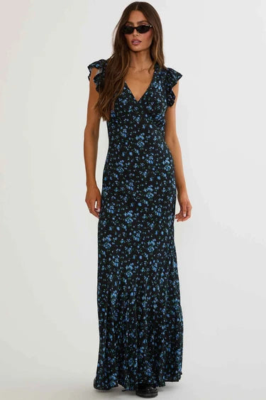 ELODIE DRESS - WILD BLUEBELL