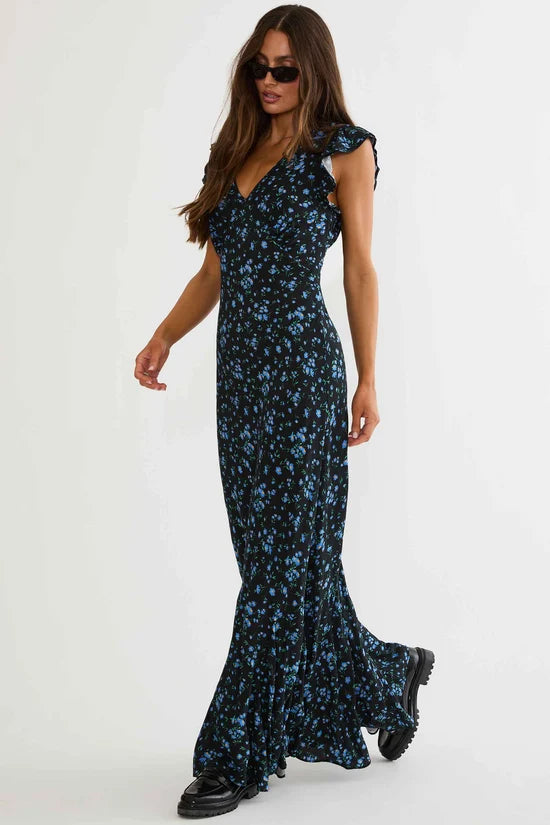 ELODIE DRESS - WILD BLUEBELL