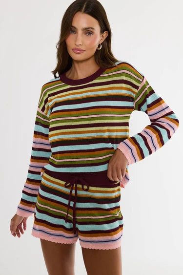 BALBOA SHORT - PARADISE STRIPE