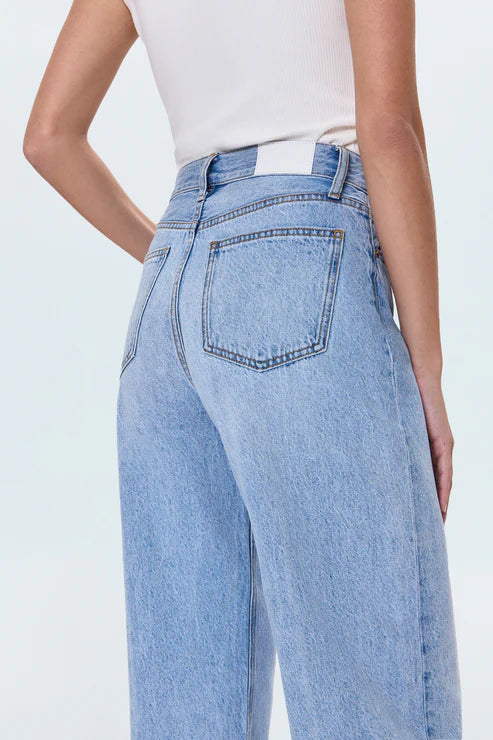 WES HIGH RISE BARREL JEAN - GAZE