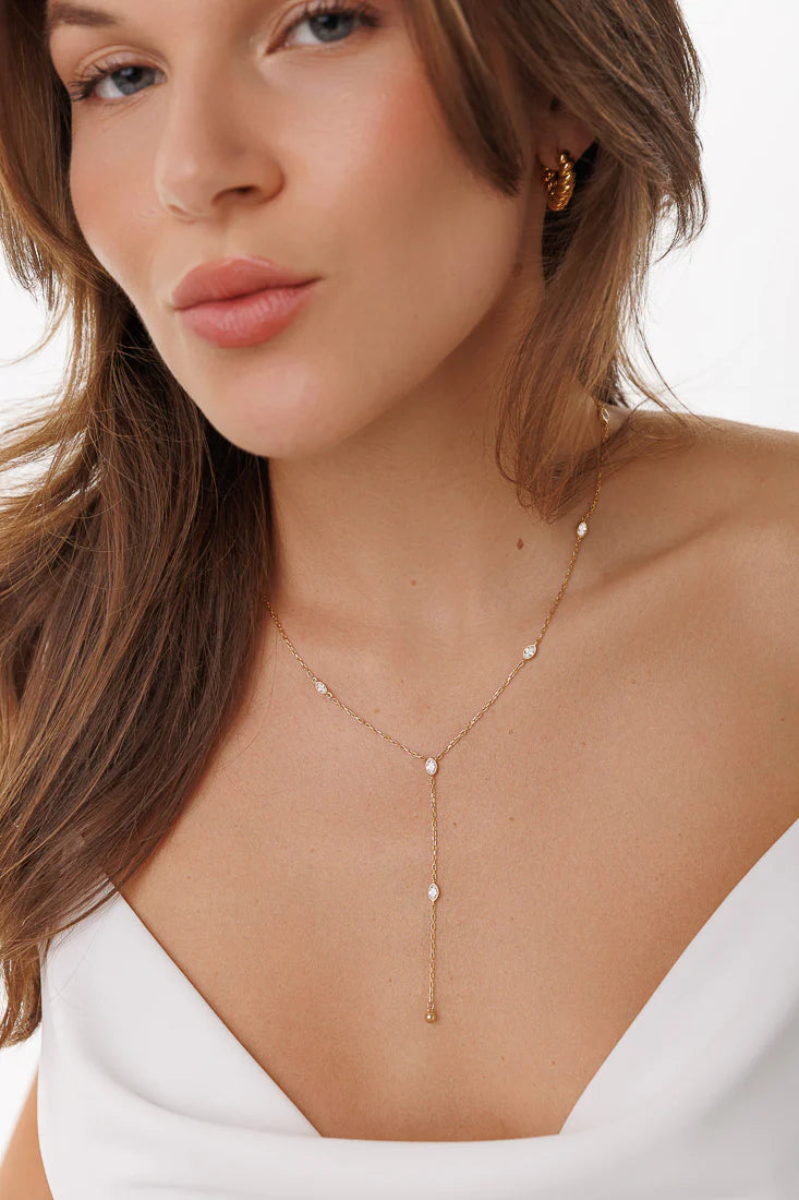 MARQUIS LARIAT NECKLACE