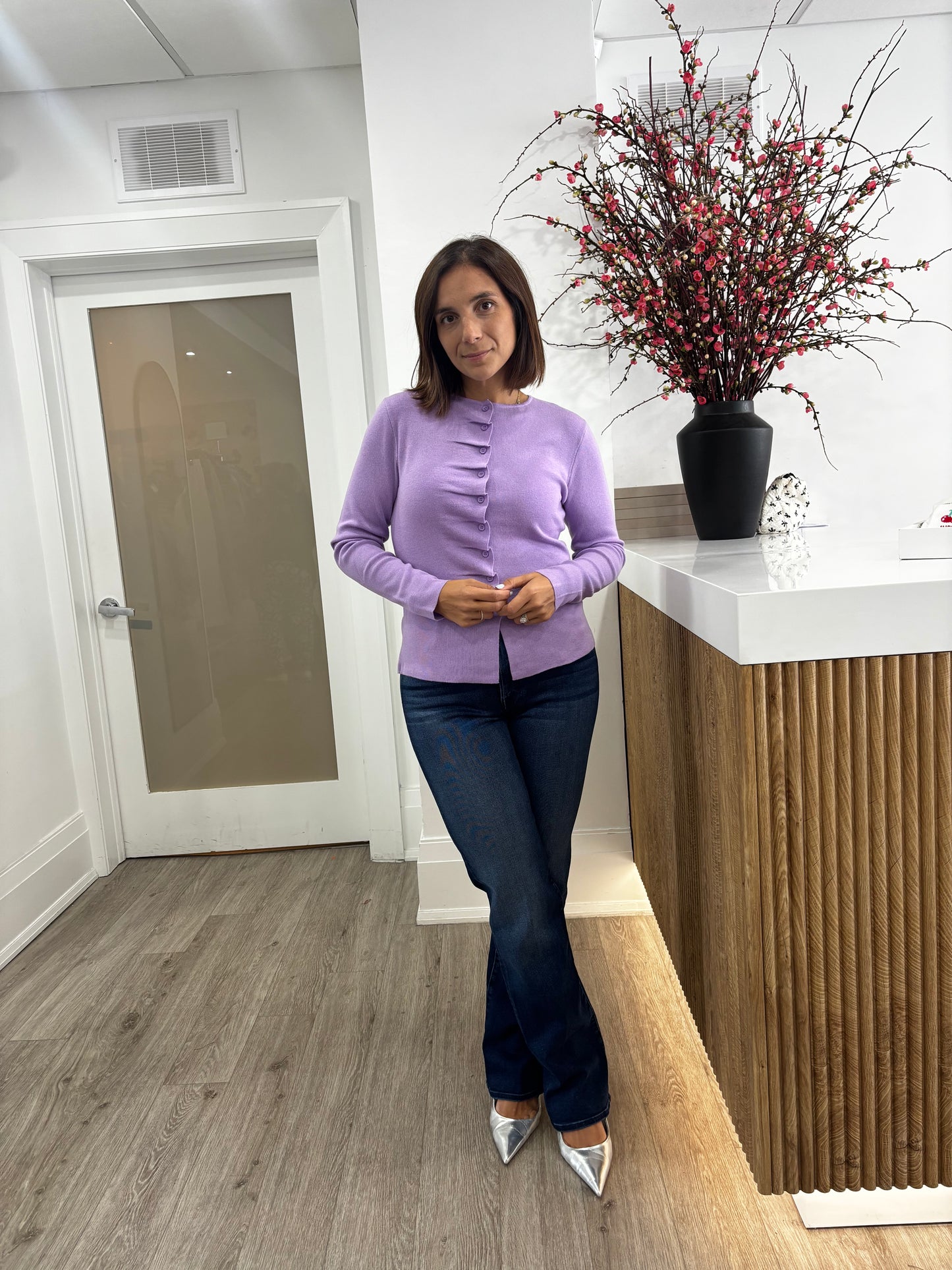 GAMIRA CARDIGAN - VIOLET