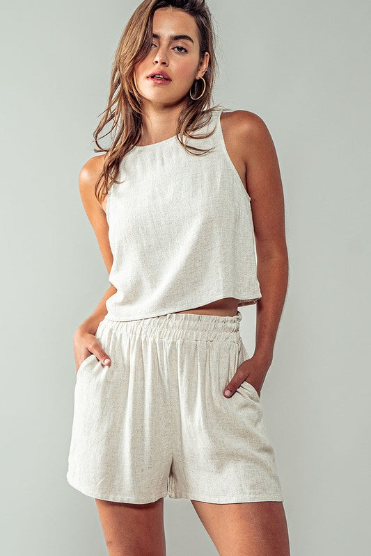 ANNIE LINEN SHORT