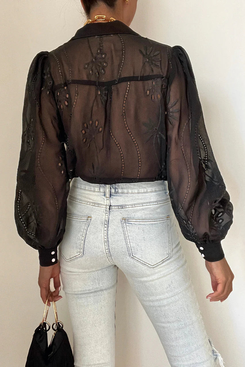 ELISE BLOUSE - BLACK