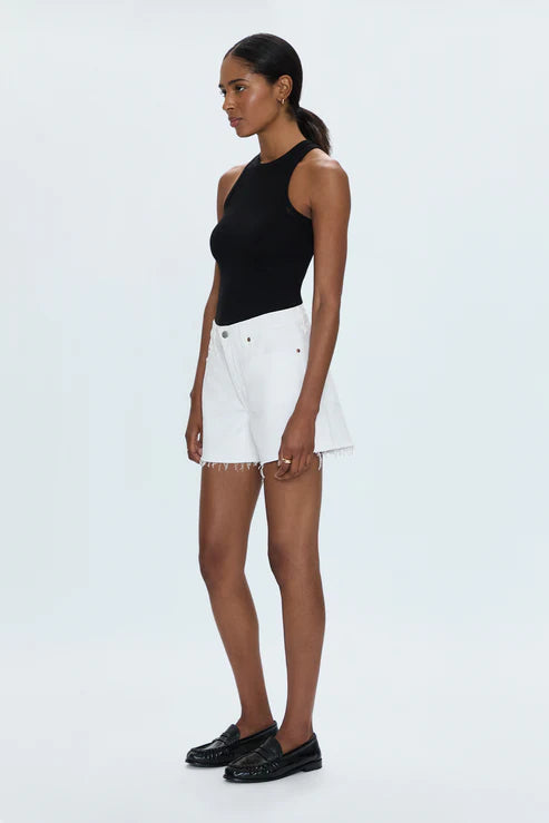KENNEDY MID RISE SHORT - ANTIQUE WHITE