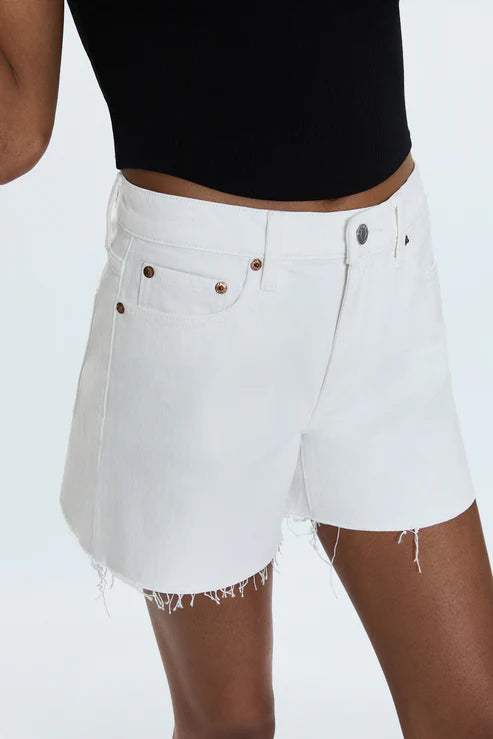 KENNEDY MID RISE SHORT - ANTIQUE WHITE