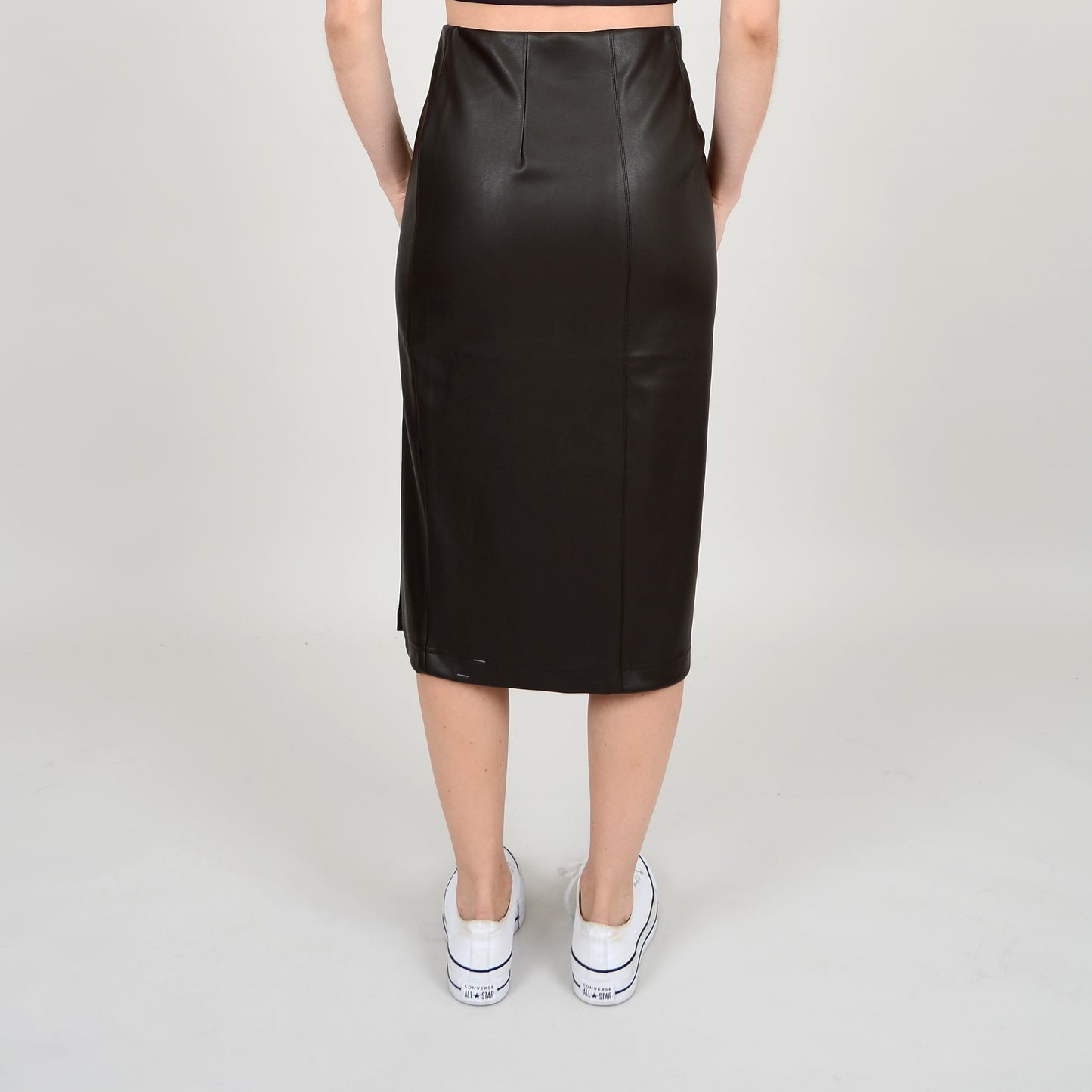 TRIDANE FITTED SKIRT - BLACK