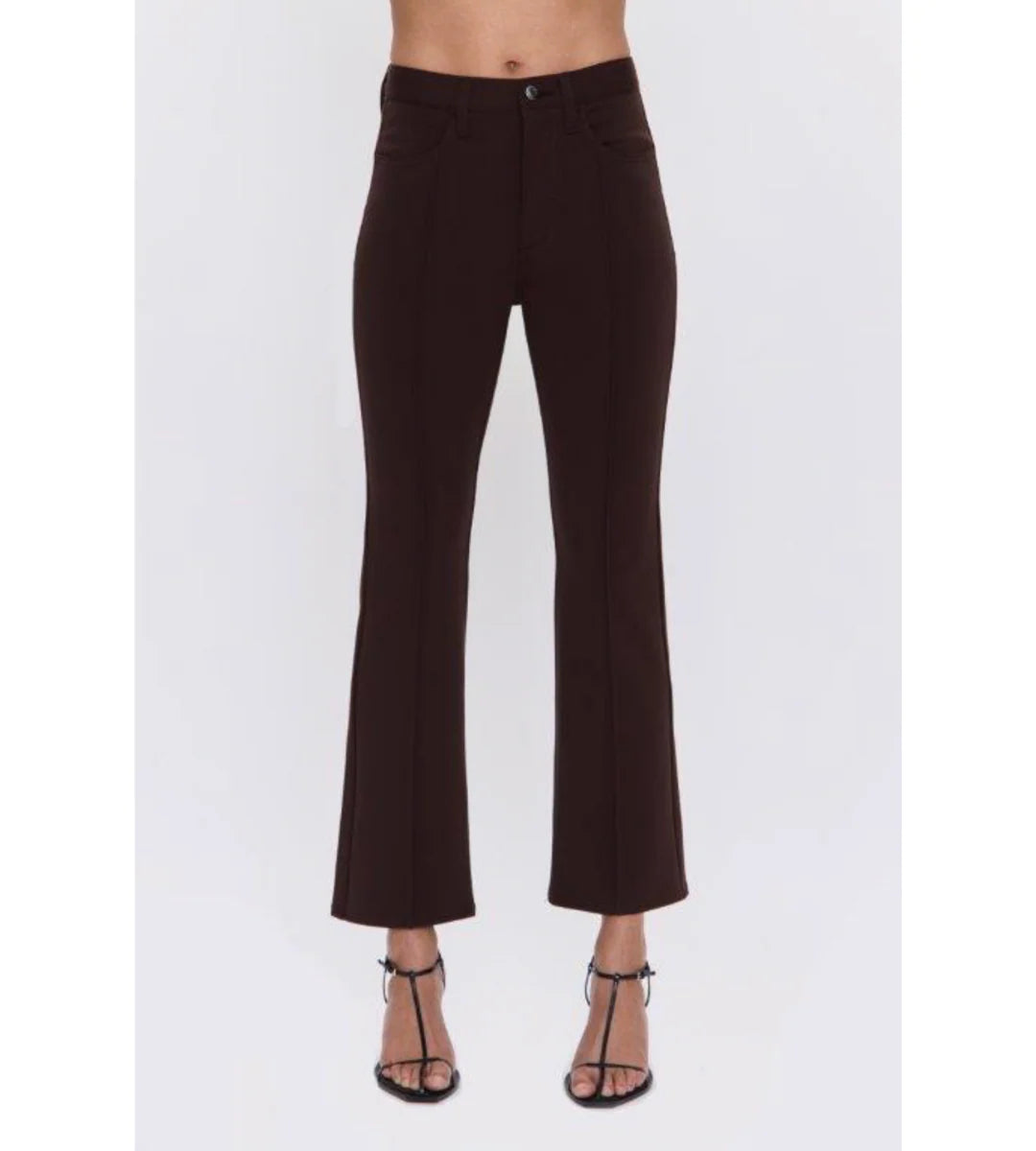 SASKIA HIGH RISE ANKLE BOOT PANT - MOCHA