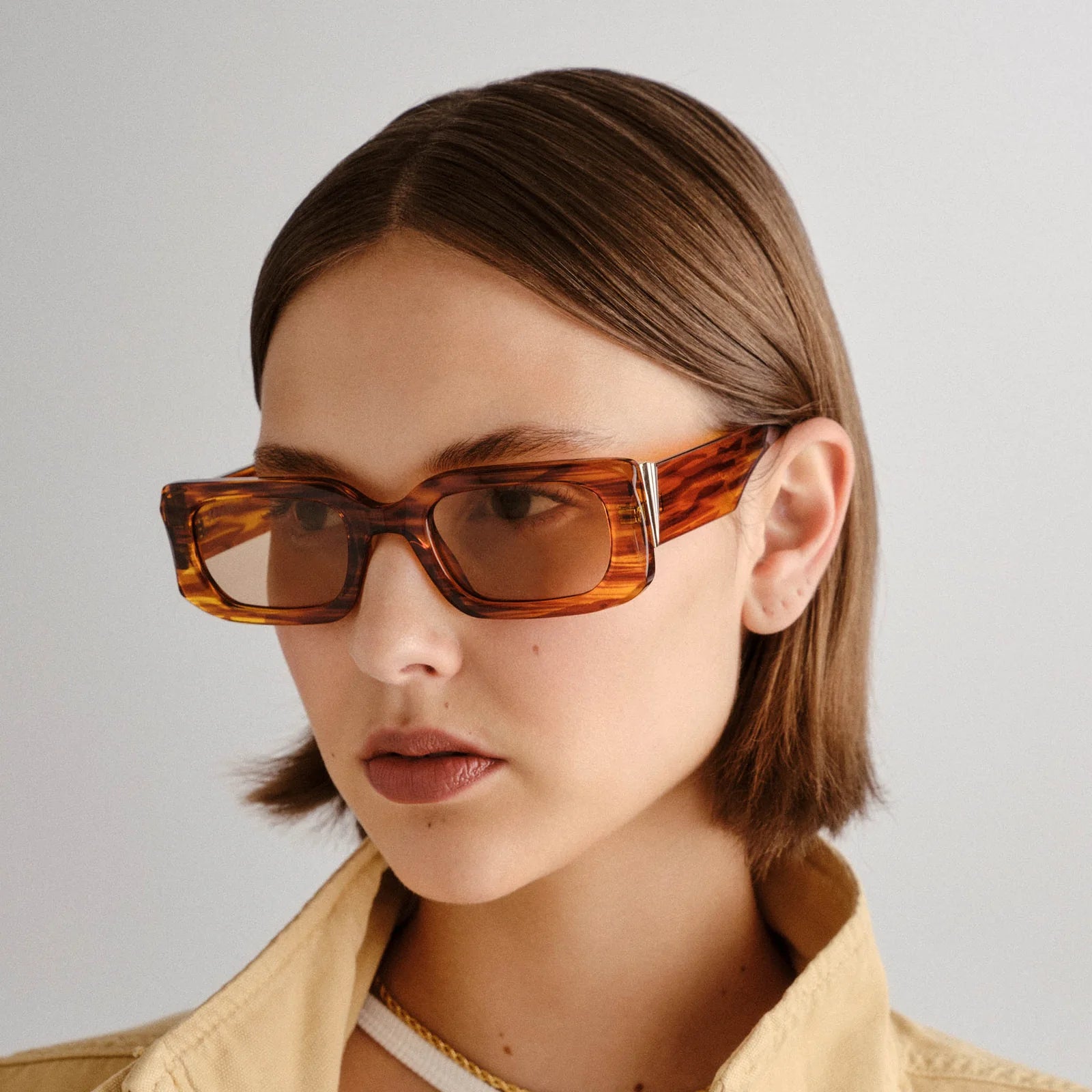 RIPPLED REBEL SUNGLASSES - WOODSTRIPE