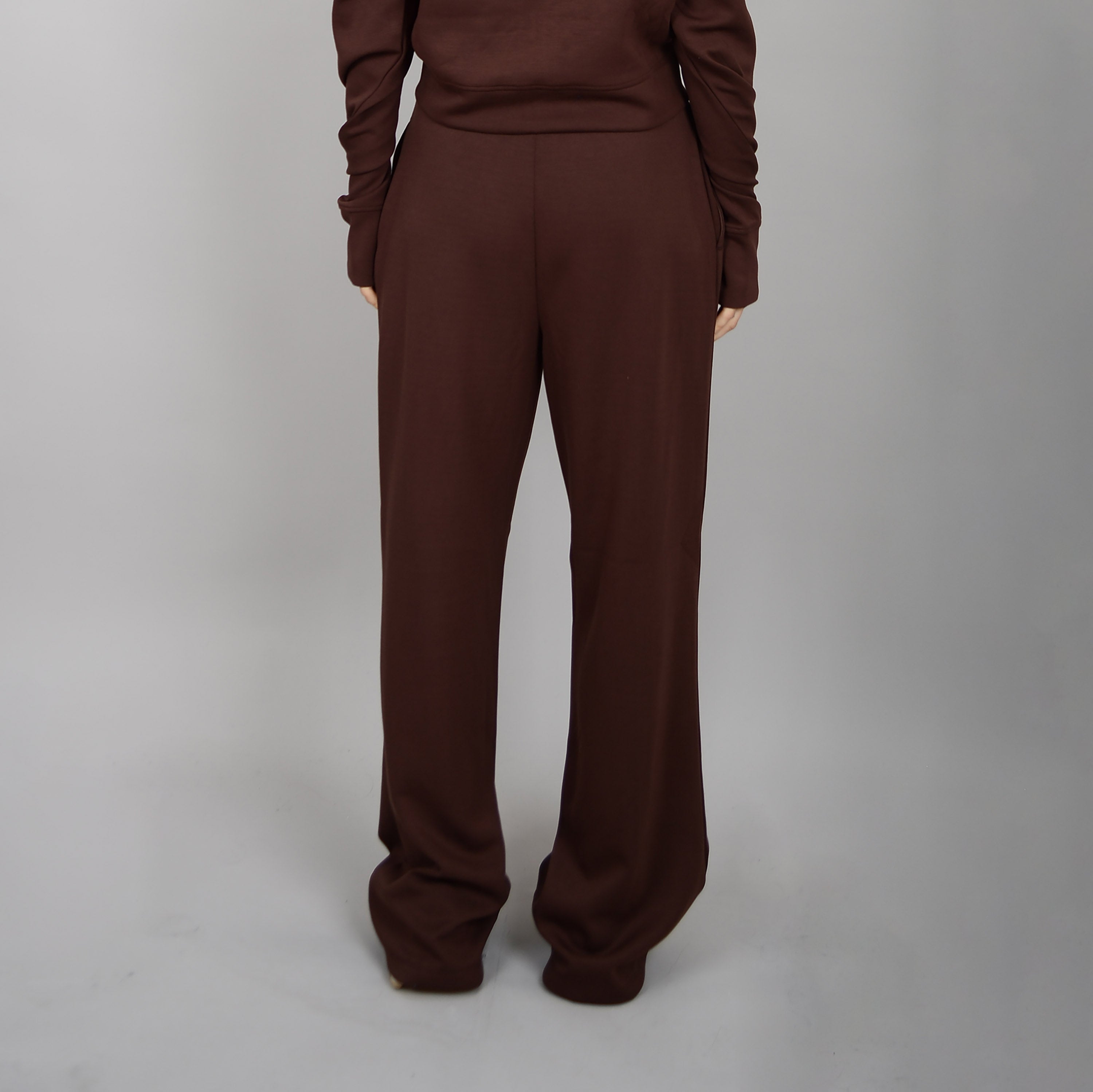 POLINE KNIT PINTUCK PANT - CHOCOLATE