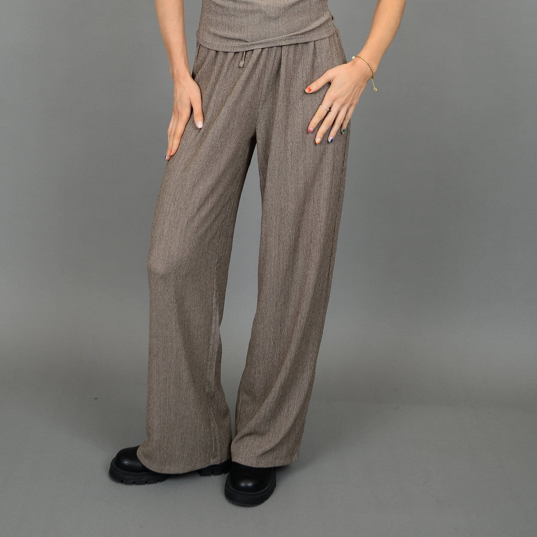 PAULEENA PANT - TAUPE TWIST