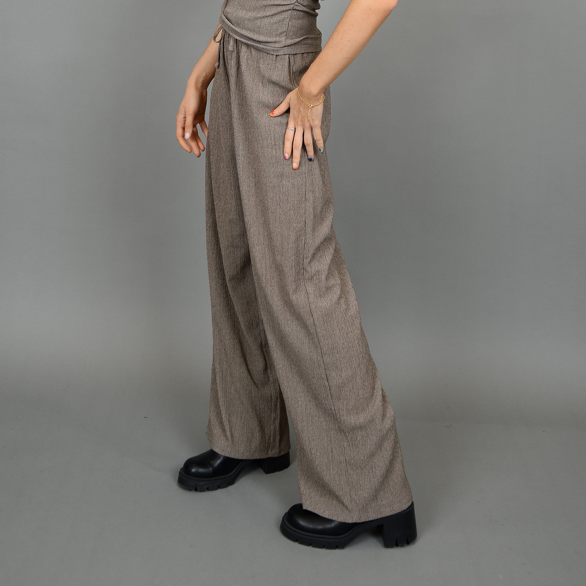 PAULEENA PANT - TAUPE TWIST