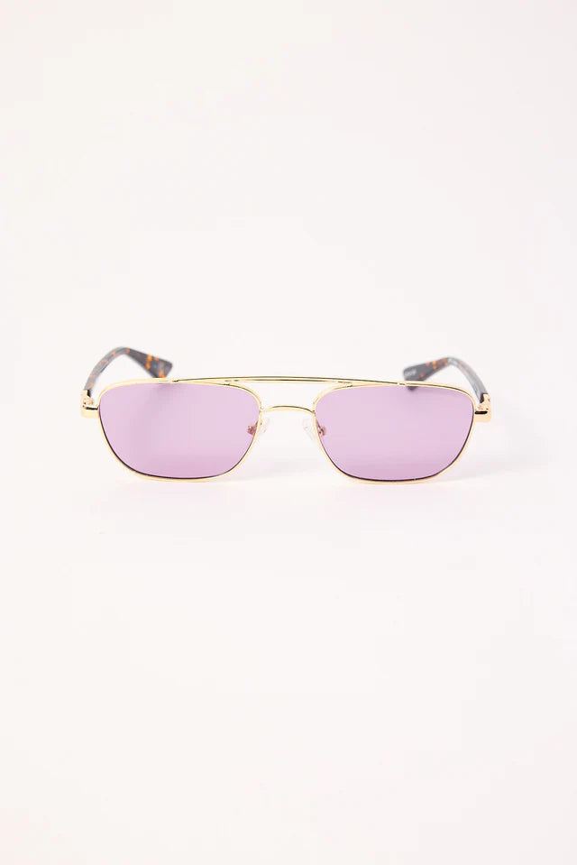 LE MIMI SUNGLASSES - GOLD VIOLET MONO