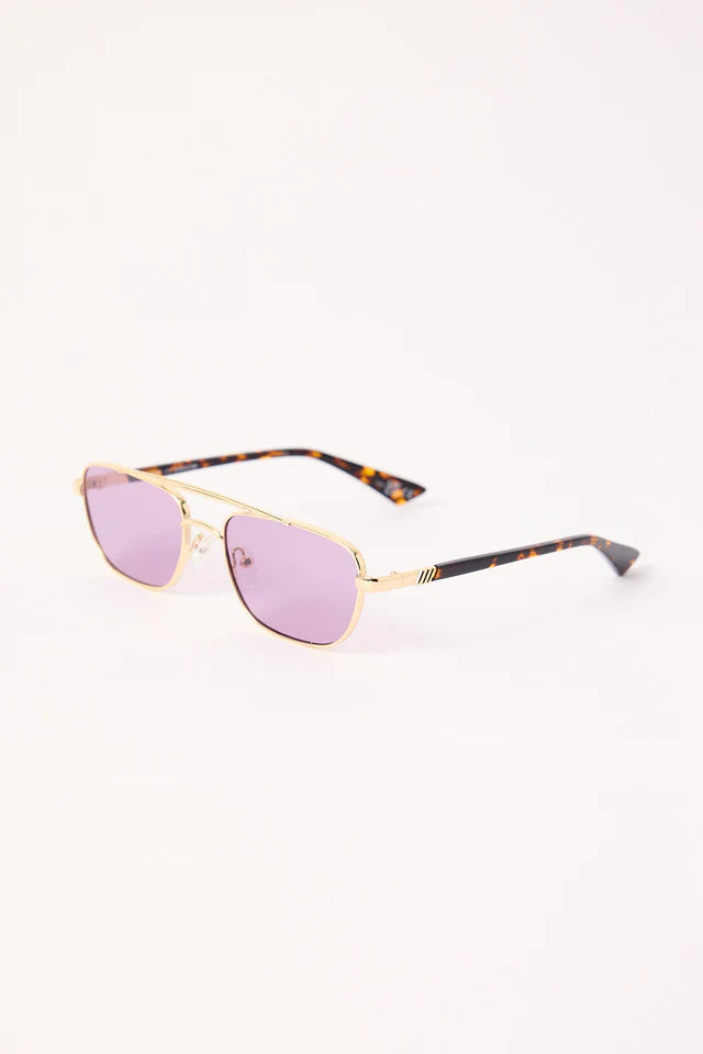 LE MIMI SUNGLASSES - GOLD VIOLET MONO