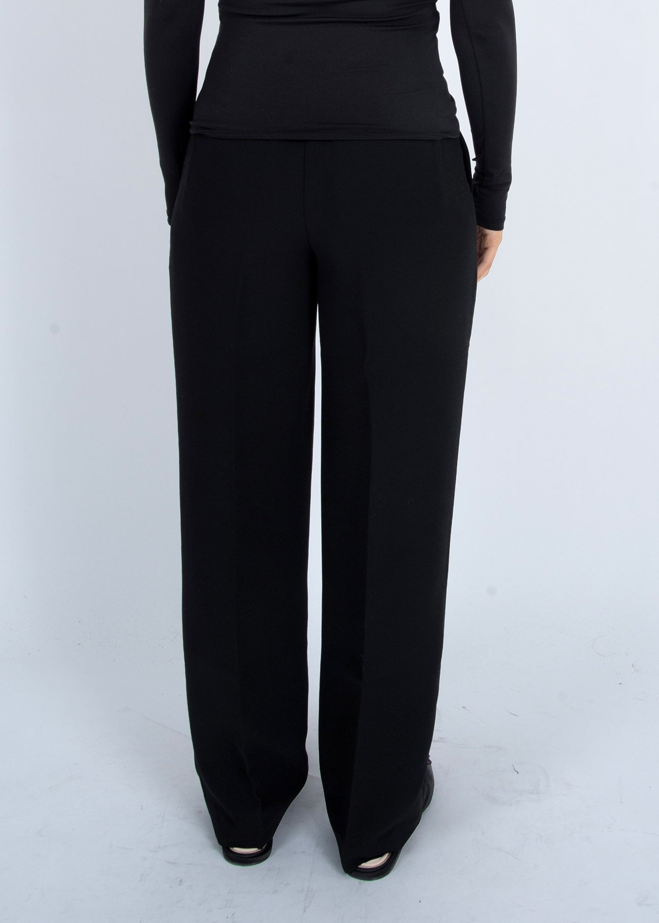 BLAKE STRAIGHT LEG PANTS - BLACK