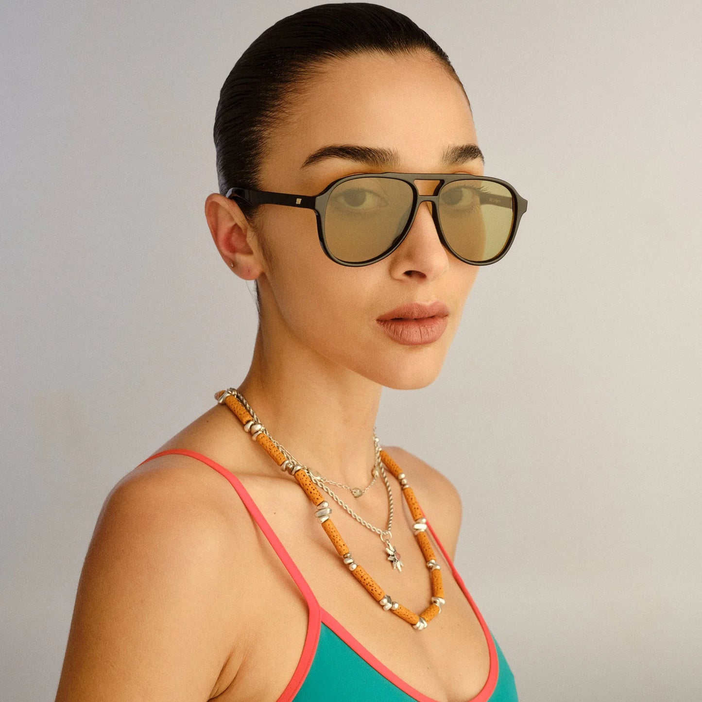 TRAGIC MAGIC SUNGLASSES - BLACK OLIVE TINT
