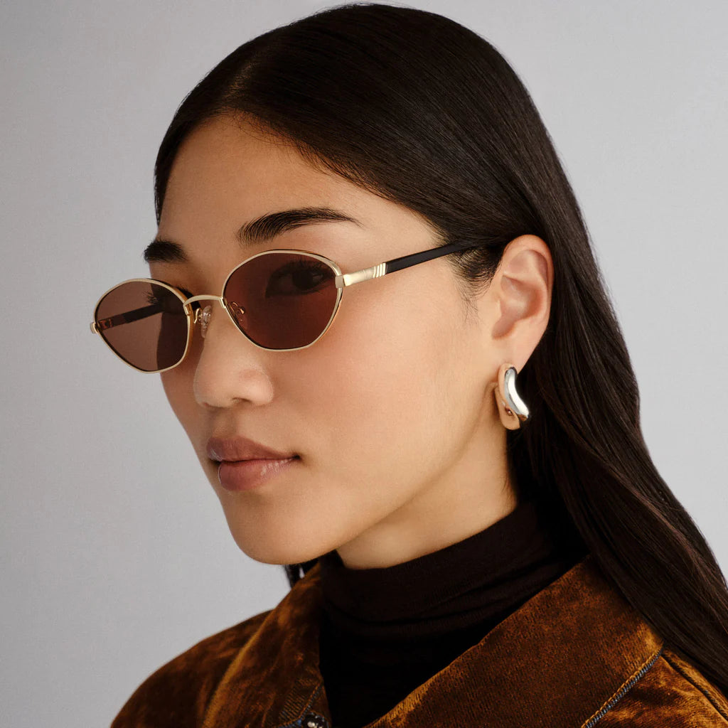 LE BEBE SUNGLASSES - GOLD BROWN