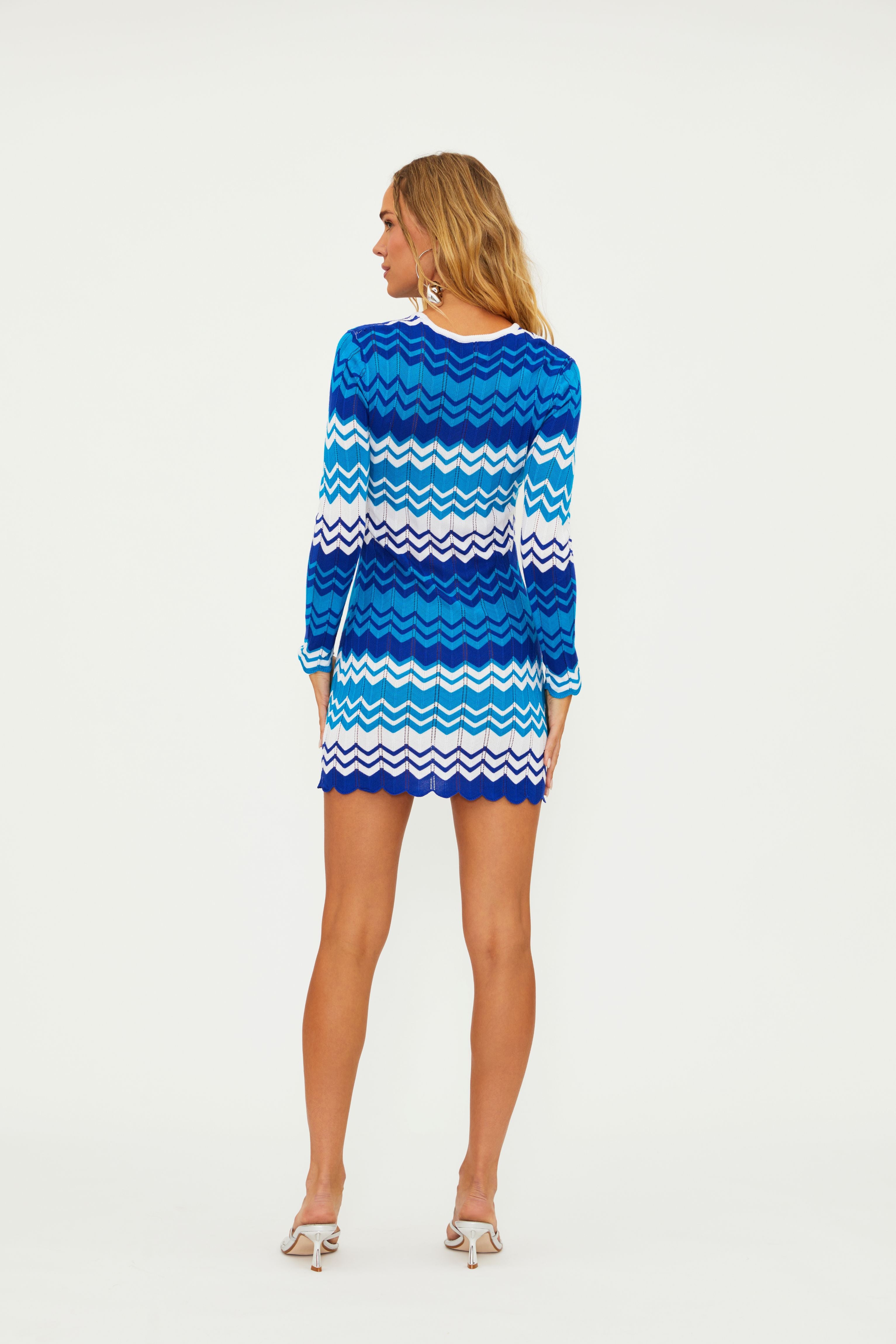 SHEA DRESS - ANTIBES CHEVRON