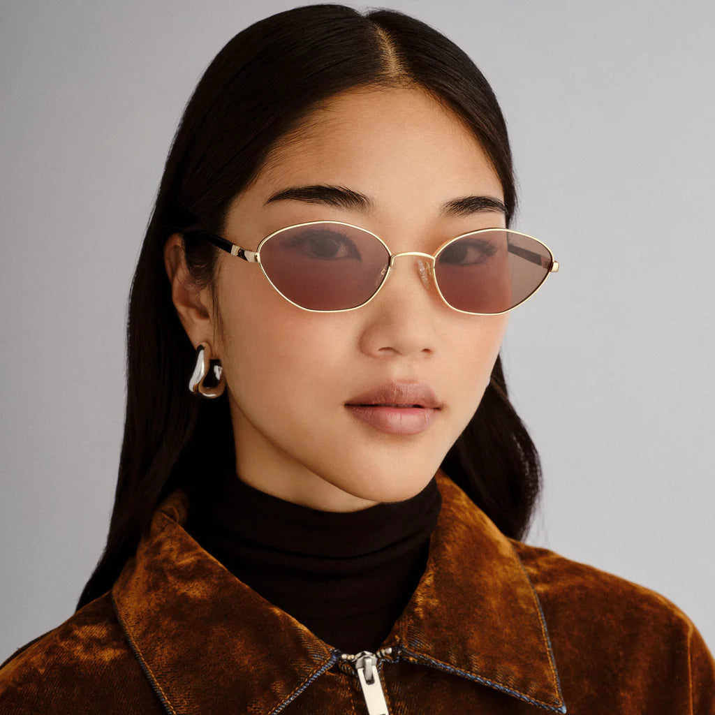 LE BEBE SUNGLASSES - GOLD BROWN