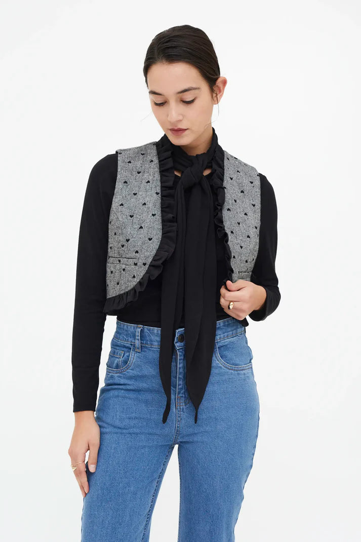 HEARTS TWEED VEST