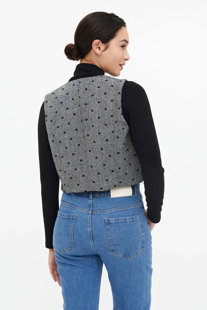 HEARTS TWEED VEST