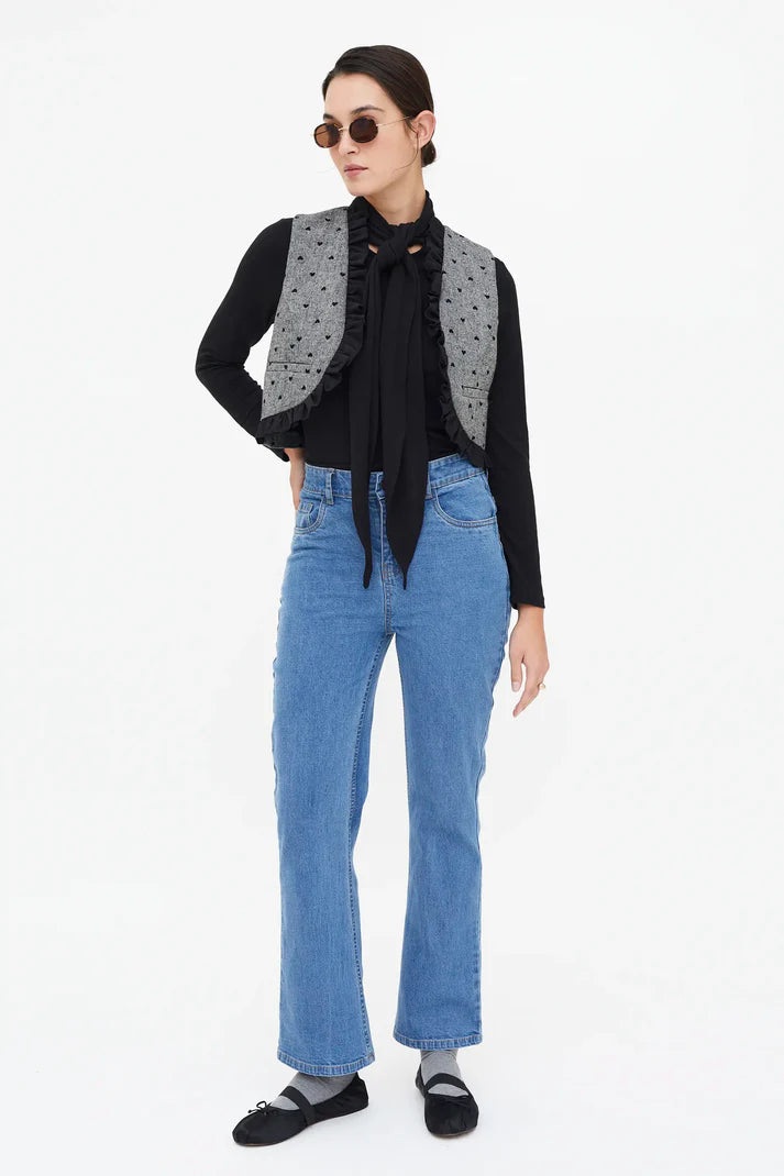 HEARTS TWEED VEST