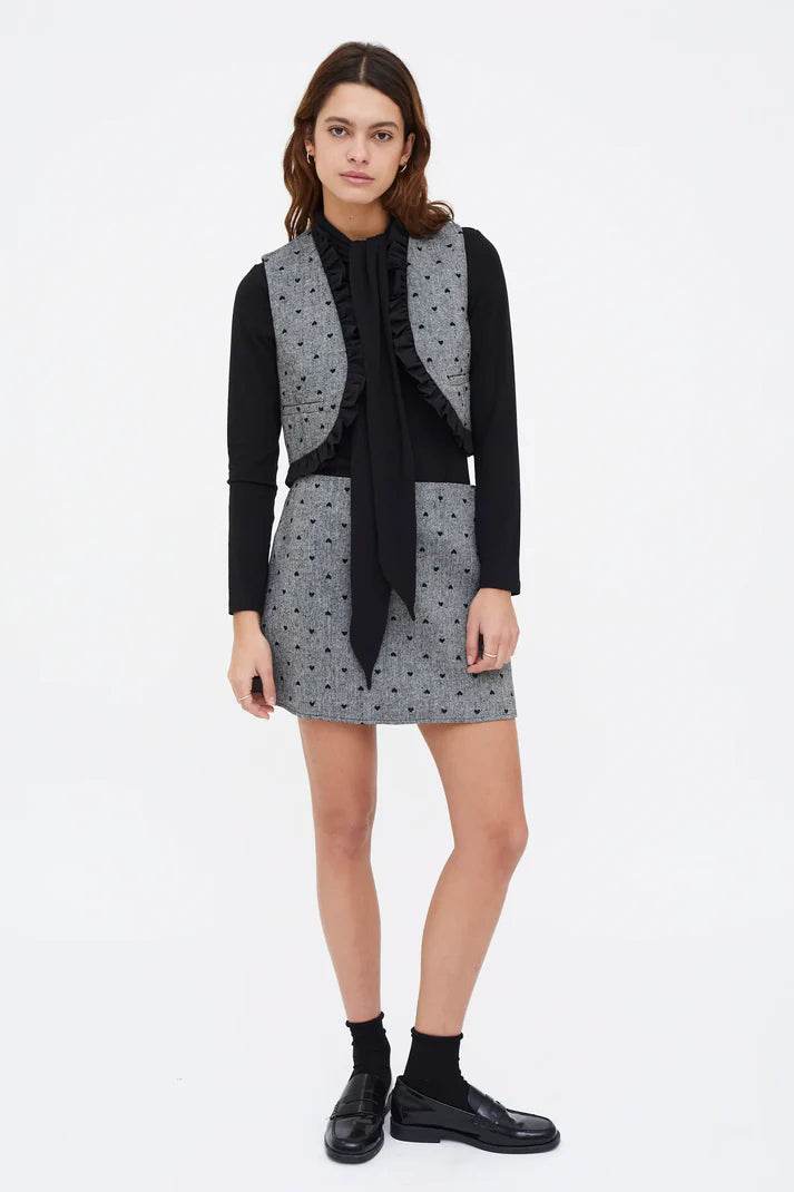 HEARTS TWEED VEST