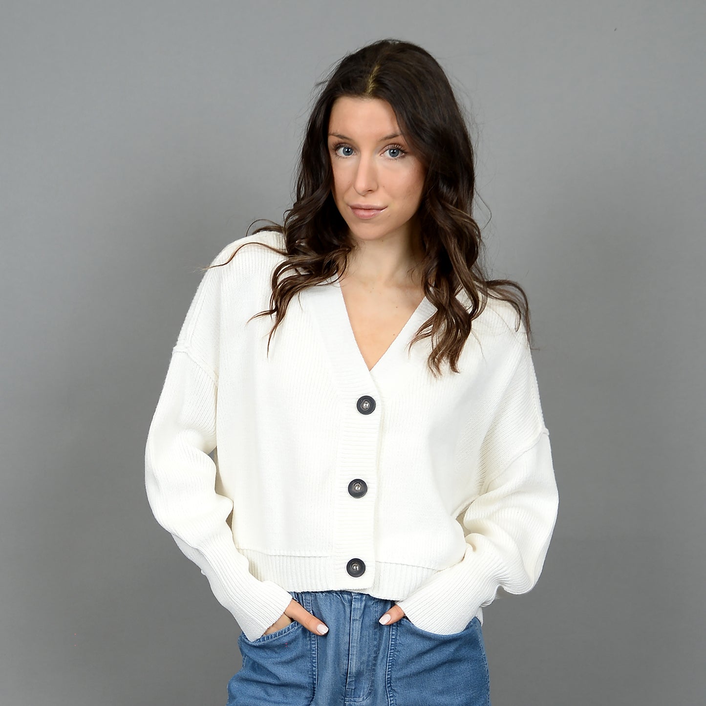 SUMIRE CARDIGAN - WINTER WHITE