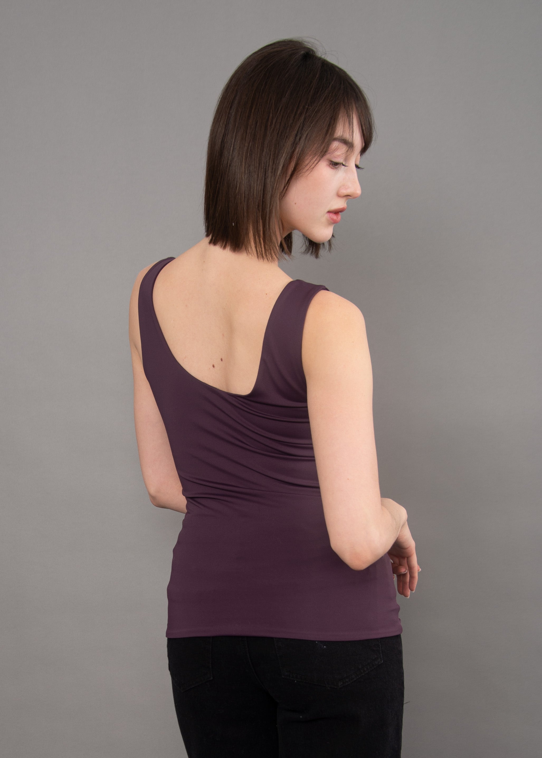 TANITH 23 TOP - DEEP PLUM