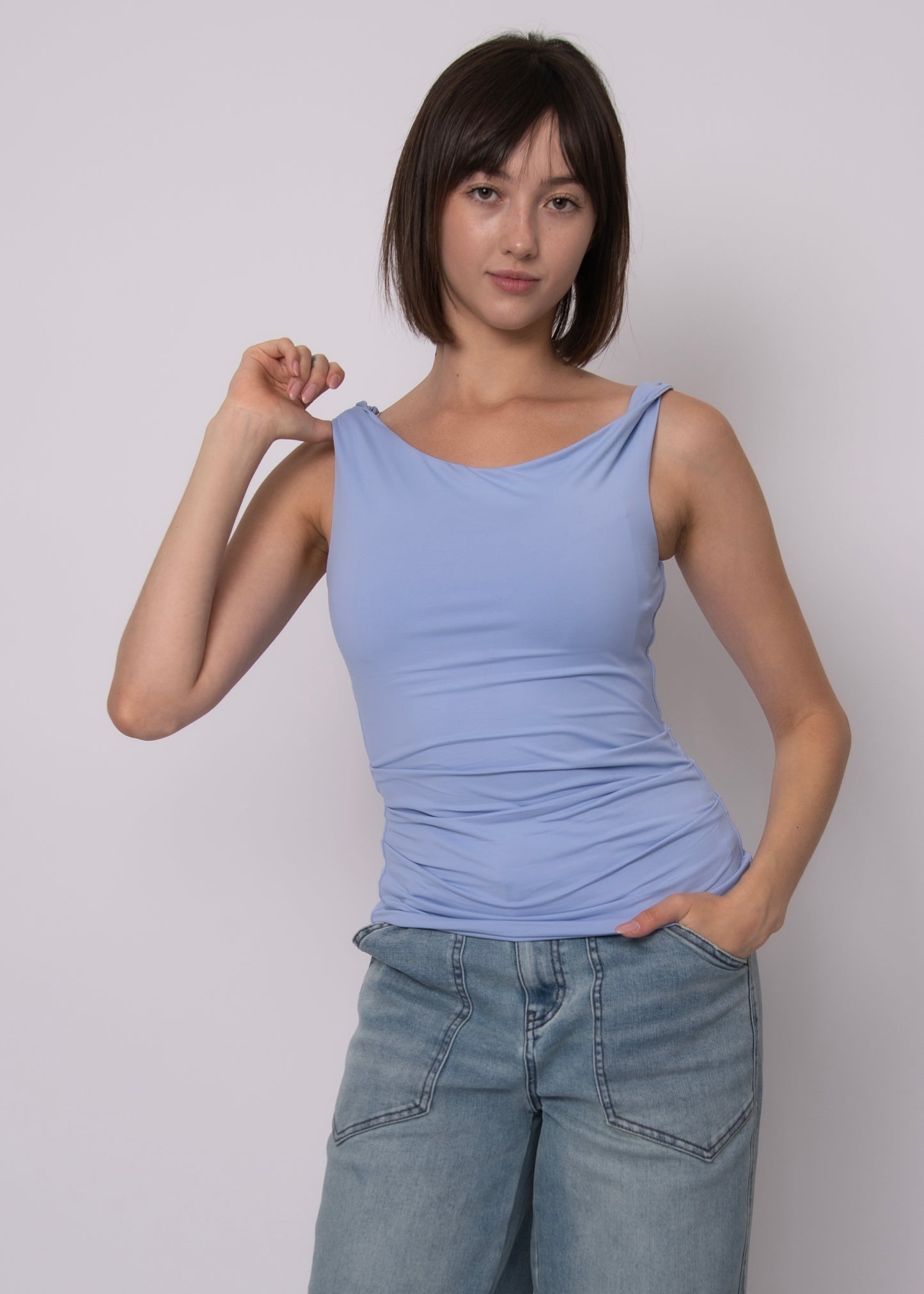 CHARLOTTE RUCHED TOP