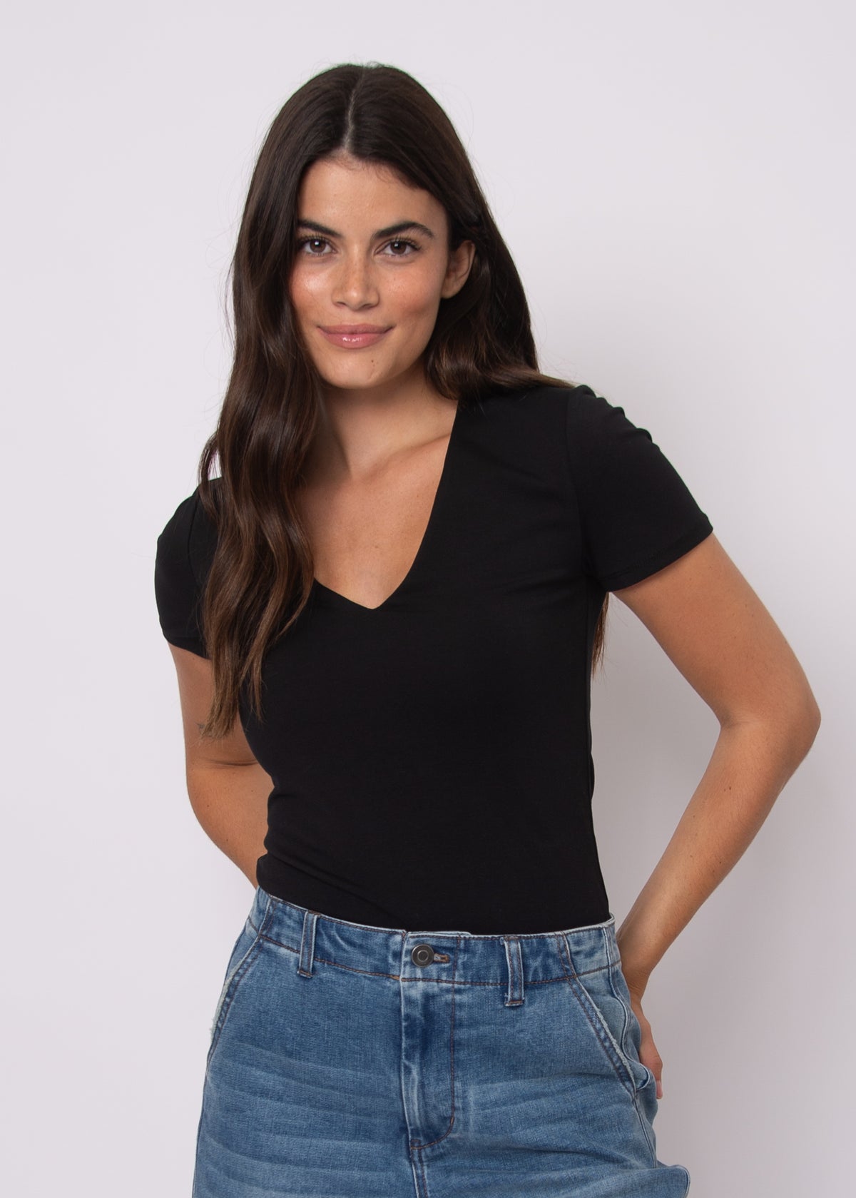 VALENNA TOP - BLACK