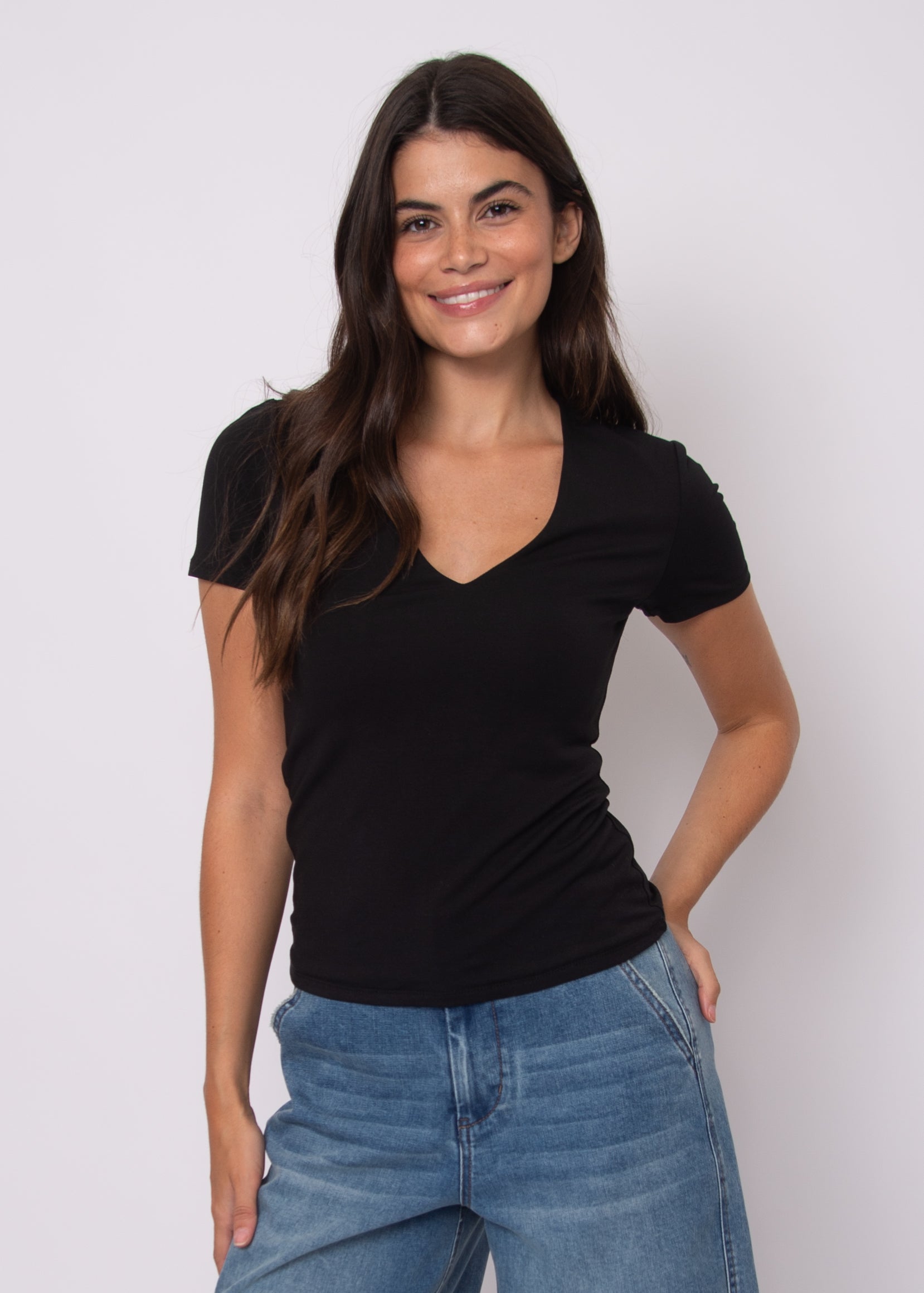 VALENNA TOP - BLACK