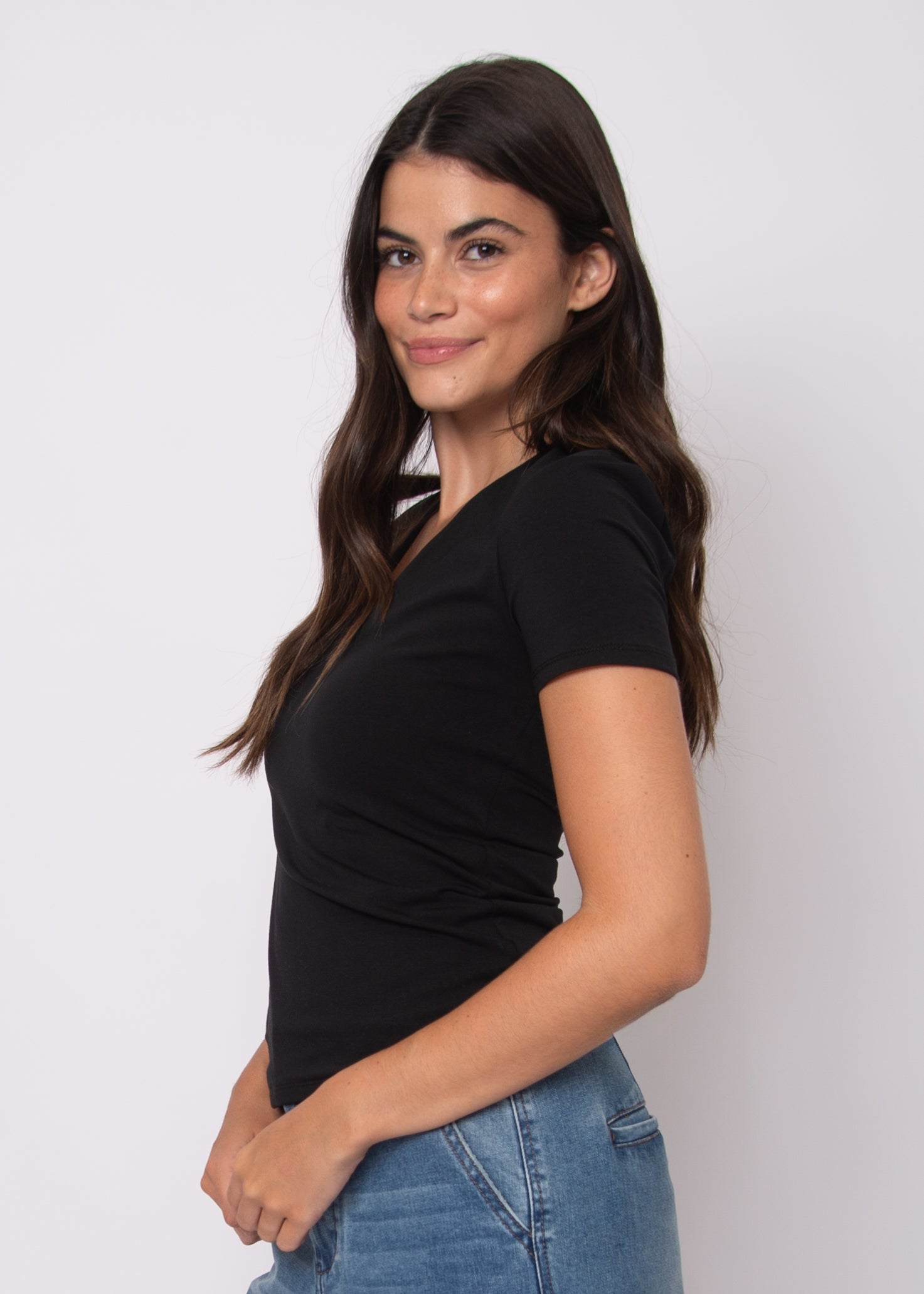 VALENNA TOP - BLACK