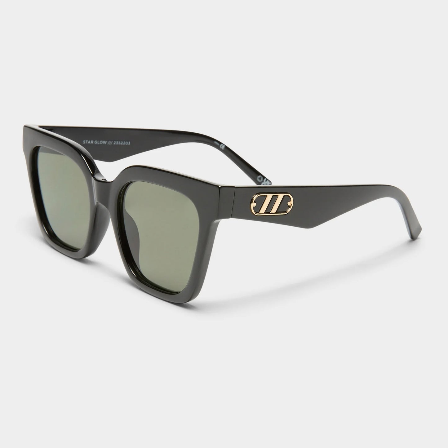 STAR GLOW SUNGLASSES - BLACK KHAKI