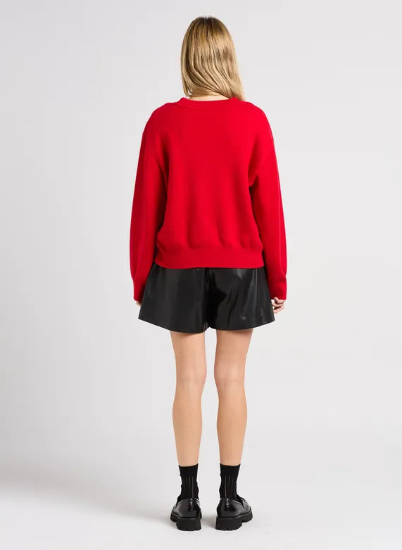 PIKILO SWEATER - ROUGE