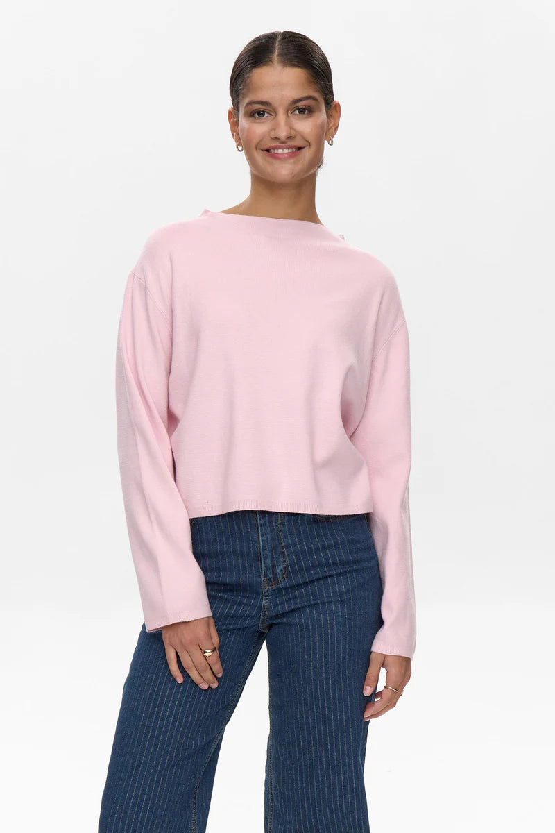 NUCARMA CROP PULLOVER - CHERRY BLOSSOM