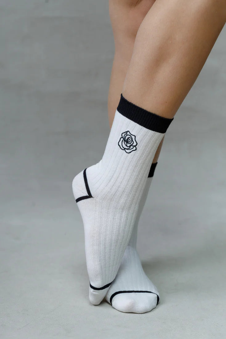 CAMILIA EMBROIDERED SOCKS