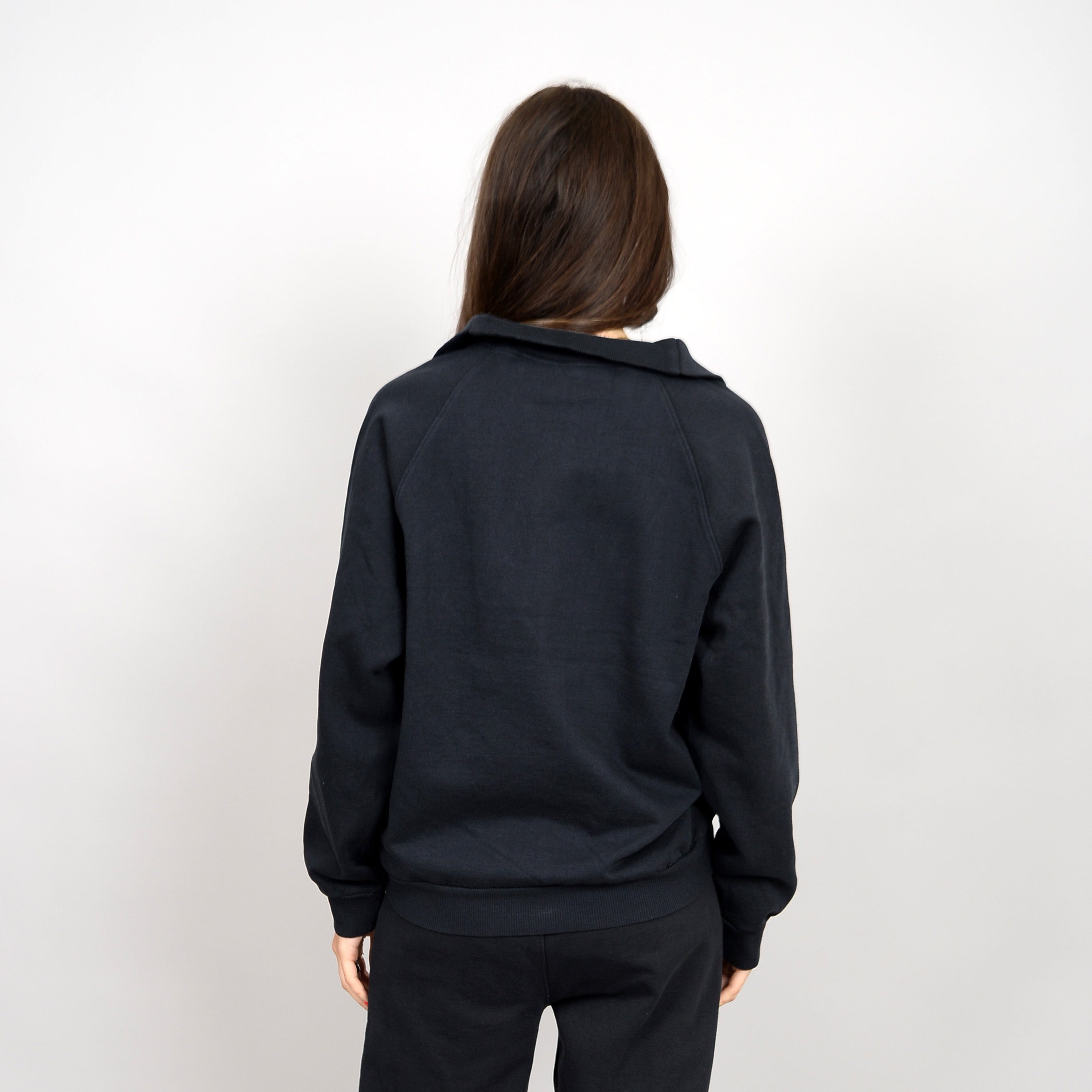 MAURICA HALF ZIP SWEATER - VINTAGE BLACK