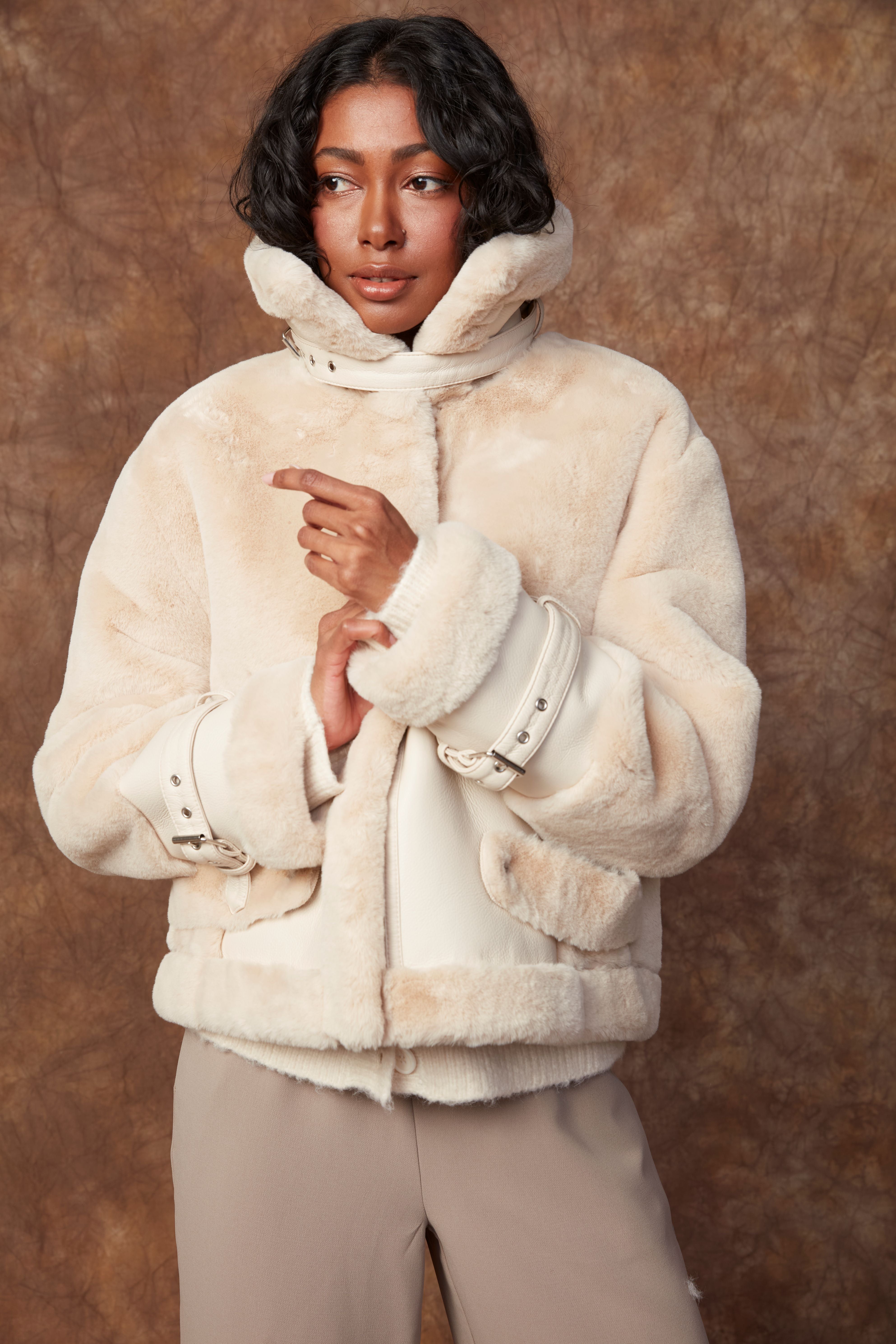 MINK VEGAN JACKET - OAT