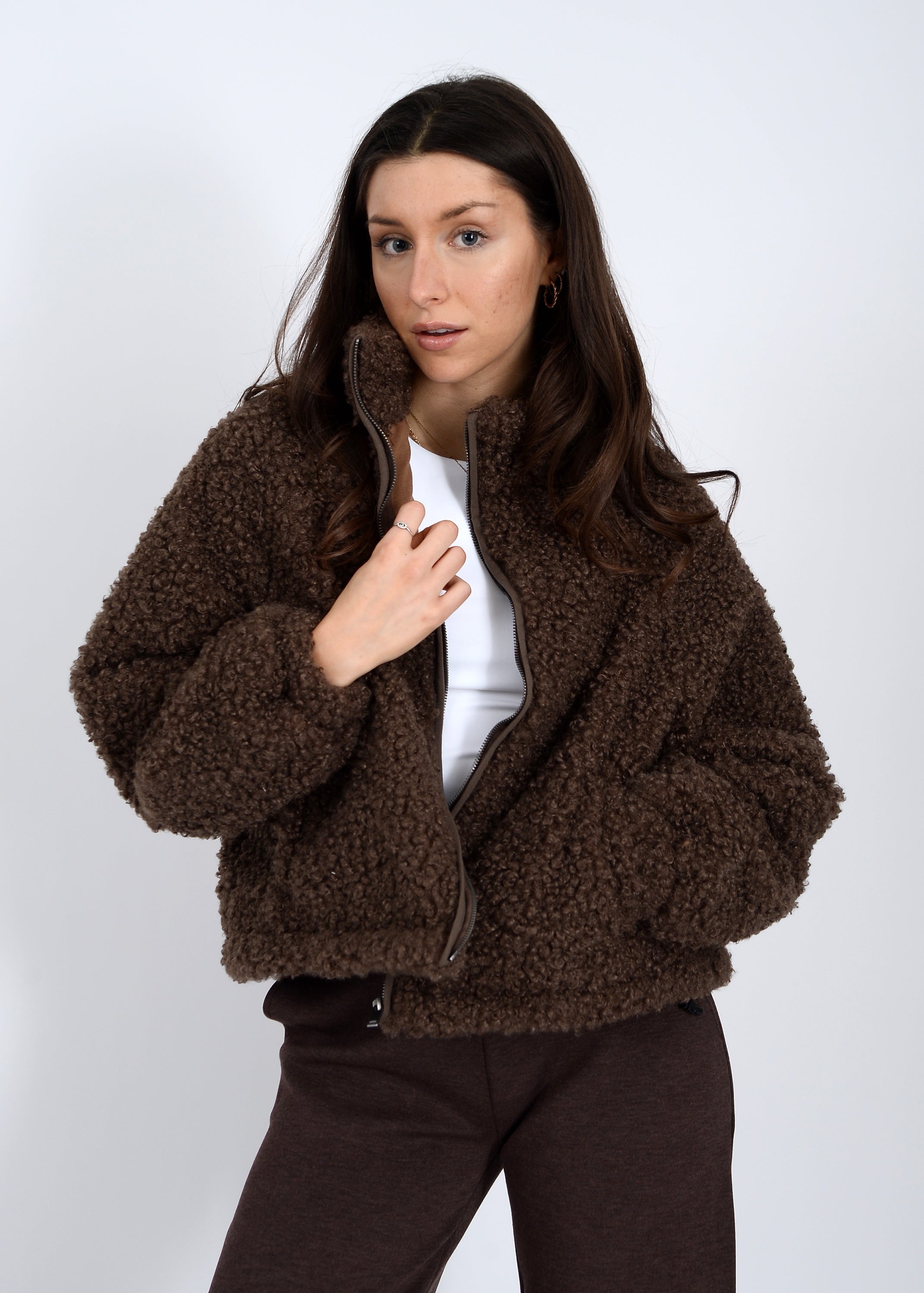 JANNA RAGLAN SHERPA JACKET