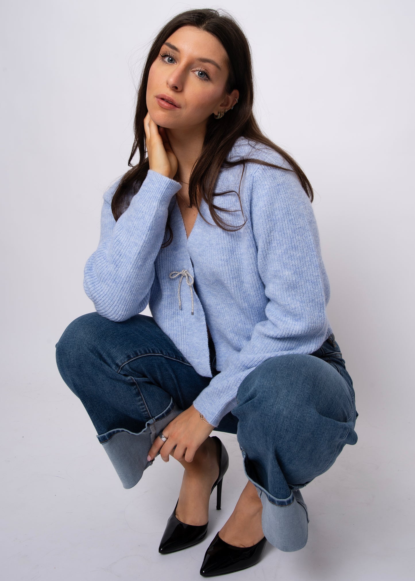 GHAIDA CARDIGAN - BLUE SKY